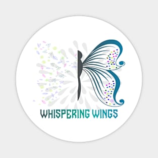 Wings Pital Flower Butterfly Best gift for Mothers Magnet